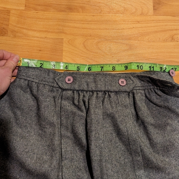 Vintage Jeremy Scott grey wool blend penicil skirt w/ pockets - Picture 10 of 10